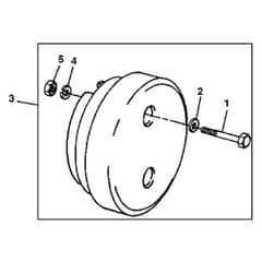 John Deere LT170 - PC9073 - Rear Wheel - ST604458