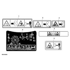 John Deere LT170 - PC9073 - Labels - ST604507