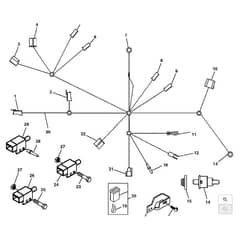 John Deere LT170 - PC9073 - Wiring Harness - ST605687
