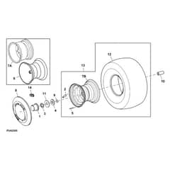 John Deere LT170 - PC9073 - Wheels / - ST605704