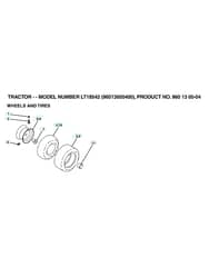 Husqvarna Lt18542 - Wheels & Tyres