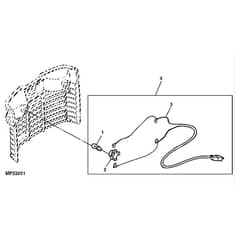 John Deere LT190 - PC9332 - Headlight Wiring - ST568149