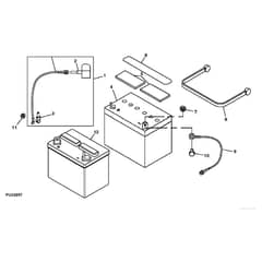 John Deere LT190 - PC9332 - Battery - ST594527