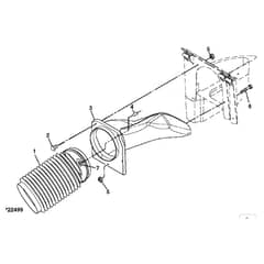 John Deere LT190 - PC9332 - Upper Chute - ST594556