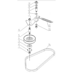 Cobra LT62HRL 2023 - Tractor Jul 2023 Drive Assy Diagram