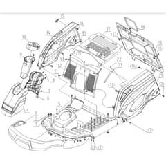 Cobra LT62HRL 2024 - Tractor Jan 2024 from build 2312- only Cover Assy Diagram