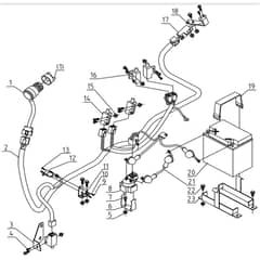 Cobra LT62HRL 2024 - Tractor Jan 2024 from build 2312- only Electrical Parts Diagram