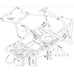 Cobra LT62HRL 2024 - Tractor Jan 2024 from build 2312- only Frame Diagram