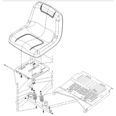 Cobra LT62MRL 2023 - Tractor Jul 2023 Seat Diagram