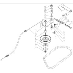 Cobra LT62MRL 2024 - Tractor Jan 2024 from build 2312- only Drive Assy Diagram