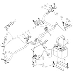 Cobra LT62MRL 2024 - Tractor Jan 2024 from build 2312- only Electrical Parts Diagram
