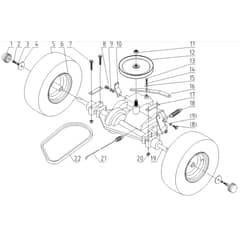 Cobra LT62MRL 2024 - Tractor Jan 2024 from build 2312- only Rear Bridge Diagram