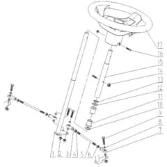 Cobra LT62MRL 2024 - Tractor Jan 2024 from build 2312- only Steering Diagram
