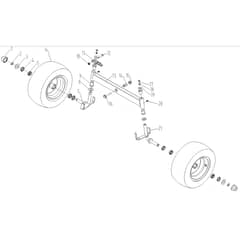 Cobra LT86HRL 2023 - Tractor Apr 2023 Front Axle Diagram