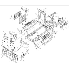 Cobra LT86HRL 2023 - Tractor Apr 2023 Rear Rack Diagram