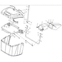 Cobra LT86MRL 2024 - Tractor Jan 2024 from build 2312- only Grass Catcher Diagram