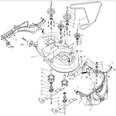 Cobra LT92HRL 2023 - Tractor Apr 2023 Cutting Deck Diagram