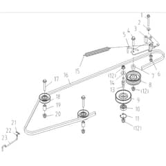 Cobra LT92HRL 2023 - Tractor Apr 2023 Drive Assy Diagram