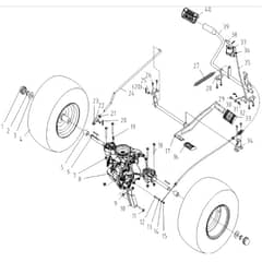 Cobra LT92HRL 2023 - Tractor Apr 2023 Hydraulic Assy Diagram
