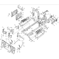 Cobra LT92HRL 2023 - Tractor Apr 2023 Rear Rack Diagram