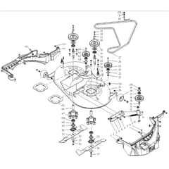 Cobra LT92HRL 2024 - Tractor Jan 2024 from build 2312- only Cutting Deck Diagram