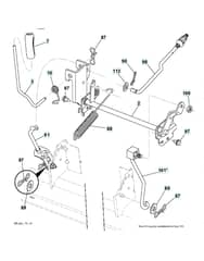 Husqvarna Lt 126 - Mower Lift Lever