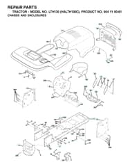 Husqvarna Lth130 - Chassis & Enclosures
