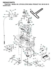 Husqvarna Lth1342 - Mower Deck & Cutting Deck