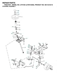 Husqvarna Lth1342 - Steering