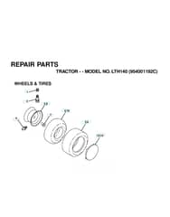 Husqvarna Lth140 - Wheels & Tyres
