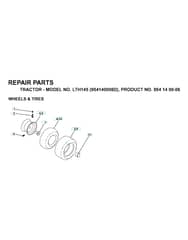 Husqvarna Lth145 - Wheels & Tyres