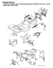 Husqvarna Lth1536 - Chassis & Enclosures
