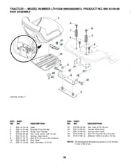Husqvarna Lth1538 - Seat