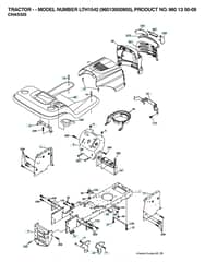Husqvarna Lth1542 - Chassis & Enclosures