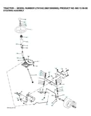 Husqvarna Lth1542 - Steering