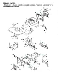 Husqvarna Lth18542 - Chassis & Enclosures