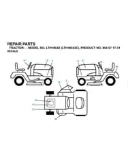 Husqvarna Lth18542 - Decals