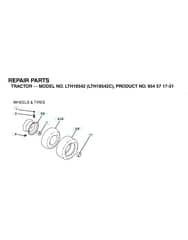 Husqvarna Lth18542 - Wheels & Tyres