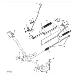 John Deere LTR180 - PC9156 - Brake Pedal (035001 - ) - ST594066