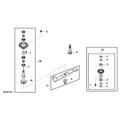 John Deere LTR180 - PC9156 - Spindles - ST594080