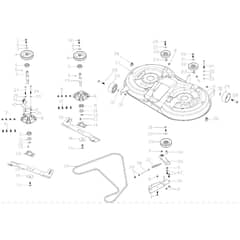 Cobra LTX102HR2L - Tractor Jan 2025 Cutting Deck Diagram