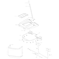Cobra LTX102HR2L - Tractor Jan 2025 Grass Catcher Diagram