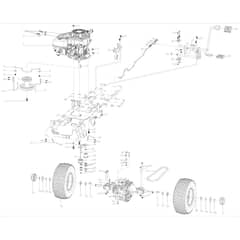 Cobra LTX66HRL - Tractor Jan 2025 Engine & Transmission Diagram