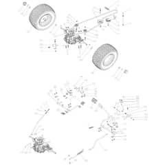Cobra LTX92HR2L - Tractor Jan 2025 Transmission Assembly Diagram