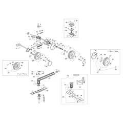 LUX 55 TBD EURO 5 - Oleo-Mac Rotary Mower Axle assy (From March '13) Diagram