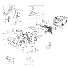 LUX 55 TBI EURO 5 - Oleo-Mac Rotary Mower Deck Diagram