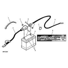 John Deere LX277 - PC2718 - Battery Cables - ST580308