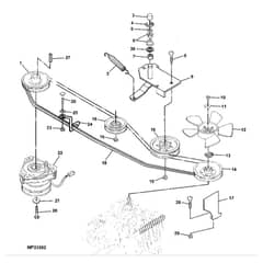 John Deere LX277 - PC2718 - Belt Drive - ST580326