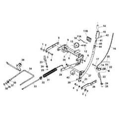 John Deere LX277 - PC2718 - Lift Lever - ST580344