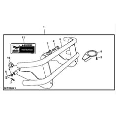 John Deere LX277 - PC2718 - Front Bumper - ST580348